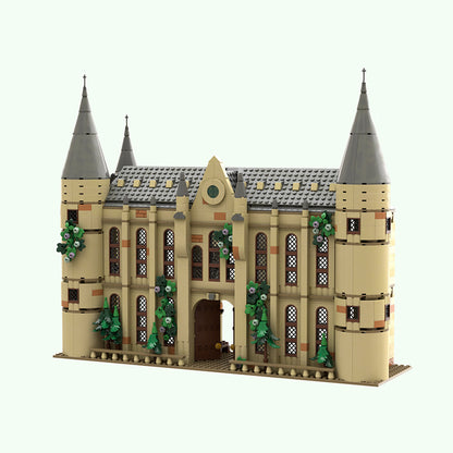 Goat Bricks Magical Movie HP Castle - Viaduct Entrance Merged Building Blocks Model