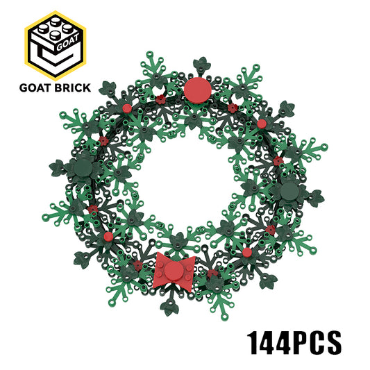 Goat Bricks Wreath Building Blocks Model