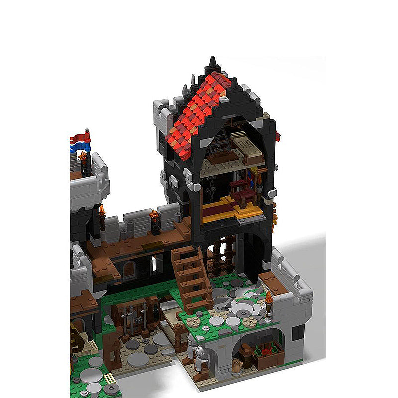Goat Bricks MOC - 6086 Black Knight's Castle Remake Building Blocks Model
