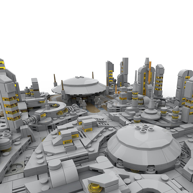 Goat Bricks Coruscant Diorama Building Blocks Model