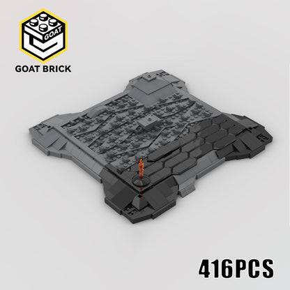 Goat Bricks Star Movie SW Hover Bike Platform Building Blocks Model