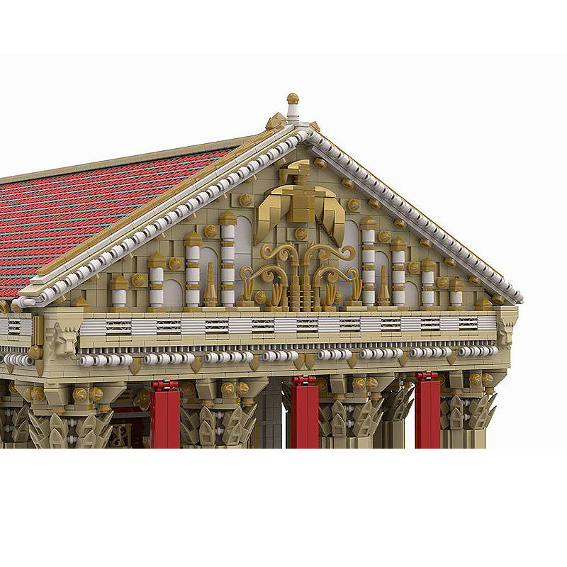 Goat Bricks Ancient Roman Temple Building Blocks Model