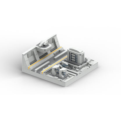 Goat Bricks Star Movie Coruscant Diorama Building Blocks Model