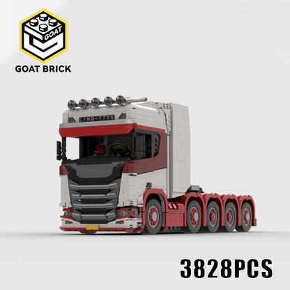 Goat Bricks SCANIA 770s 10x4 tractor(red) Building Blocks Model