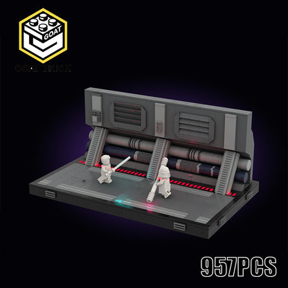 Goat Bricks Star Movie Fallen Order: Purge Trooper Duel Diorama Building Blocks Model