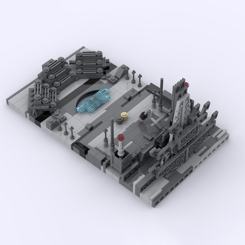 Goat Bricks Star Movie Micro Exegol Throne Room using only 75257 Falcon Building Blocks Model