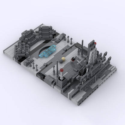 Goat Bricks Star Movie Micro Exegol Throne Room using only 75257 Falcon Building Blocks Model