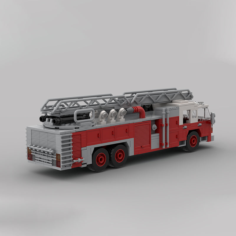 Goat Bricks Seagrave Ladder Truck Building Blocks Model