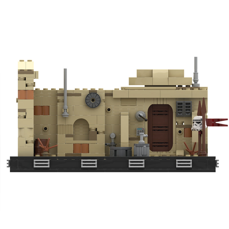 Goat Bricks Star Movie Streets of Mos Eisley Diorama Building Blocks Model