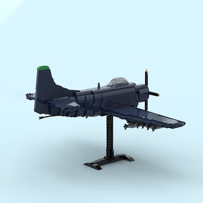 Goat Bricks US Navy AD-2 Skyraider Building Blocks Model