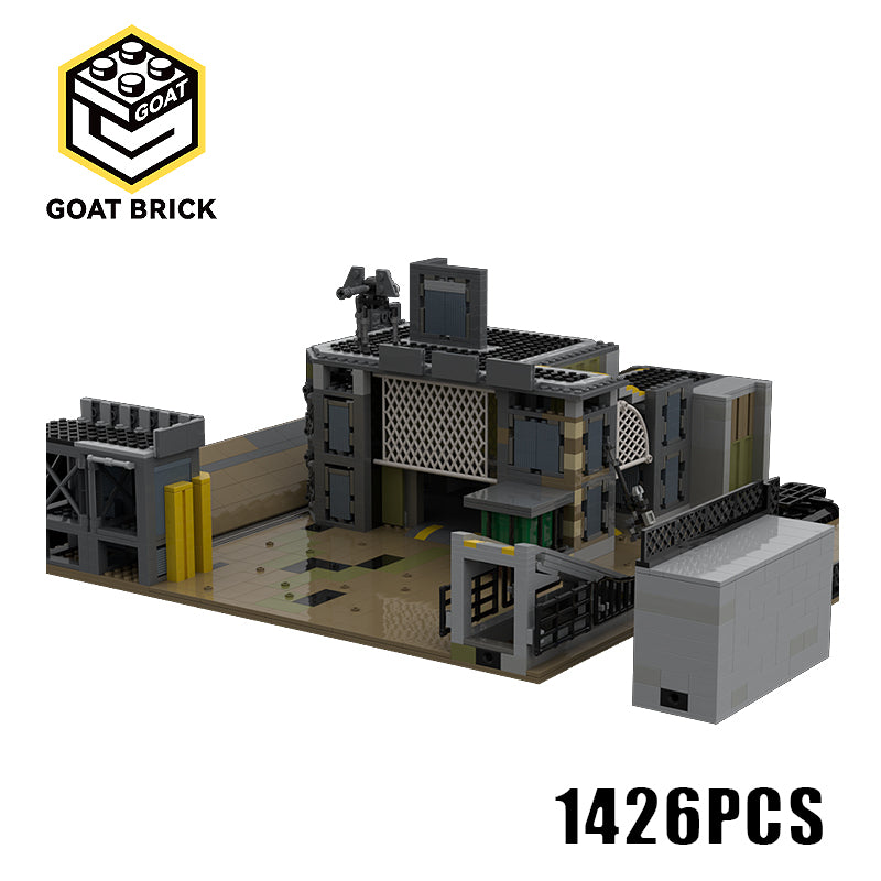 Goat Bricks Halo 3- The Pit: Turret Tower Building Blocks Model