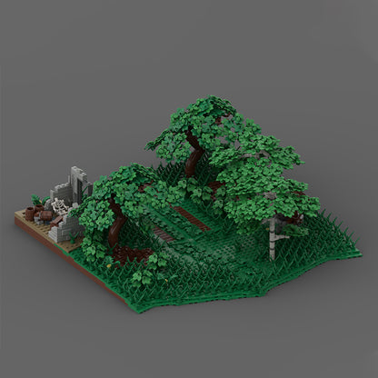 Goat Bricks WW2 Tank Ambush Building Blocks Model