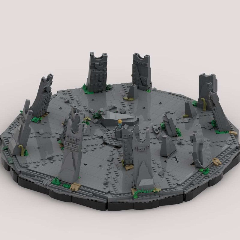 Goat Bricks Star Movie Seatos Temple Diorama Building Blocks Model