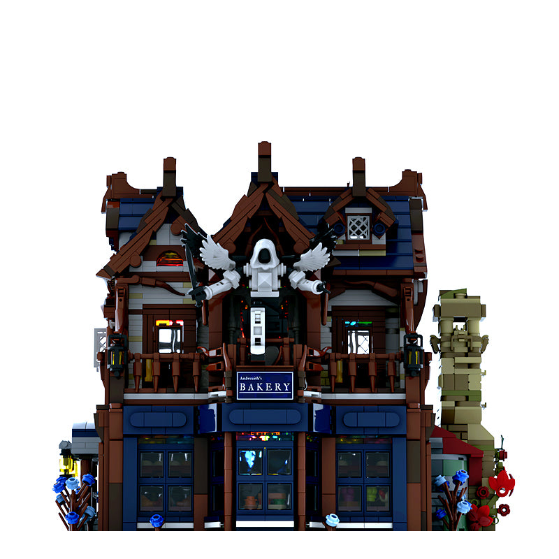 Goat Bricks Andwraith's BAKERY [the Rainy Street Series] Building Blocks Model