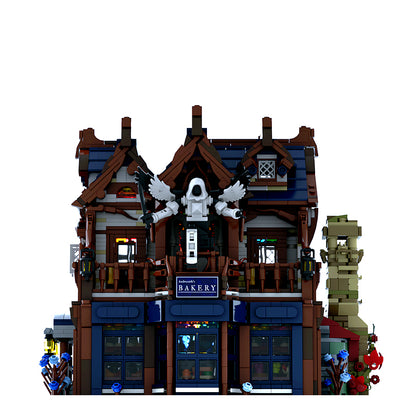 Goat Bricks Andwraith's BAKERY [the Rainy Street Series] Building Blocks Model