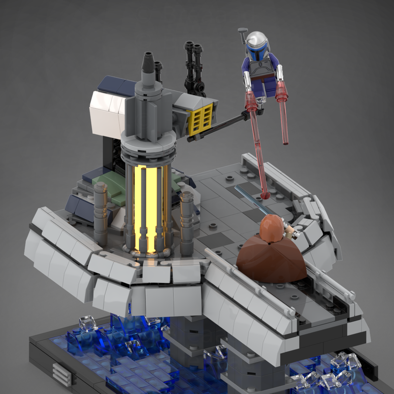 Goat Bricks Star Movie Duel on Kamino Building Blocks Model