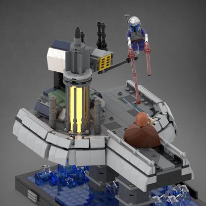 Goat Bricks Star Movie Duel on Kamino Building Blocks Model