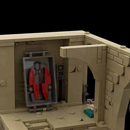 Goat Bricks Star Movie Jabba's Throne Room Diorama Building Blocks Model
