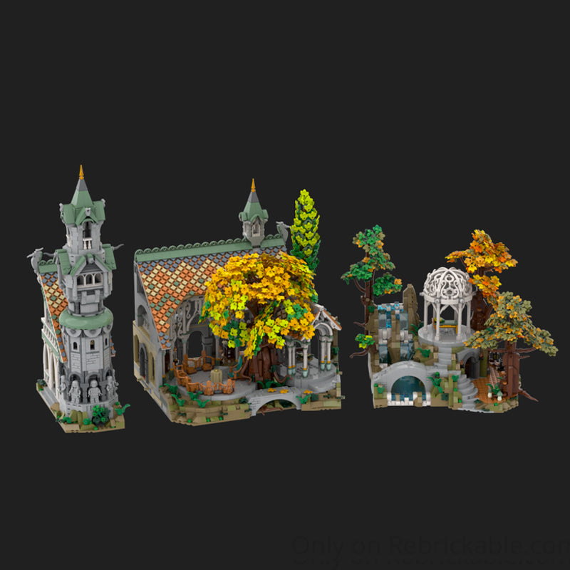Goat Bricks Rivendell Expansion Building Blocks Model