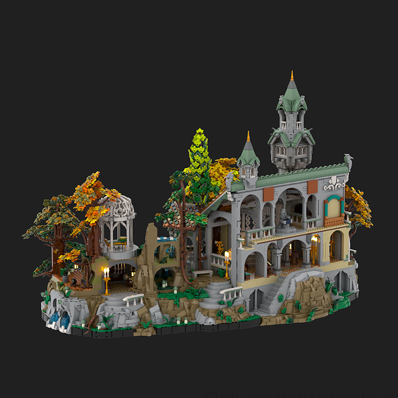 Goat Bricks Rivendell Display Base Building Blocks Model