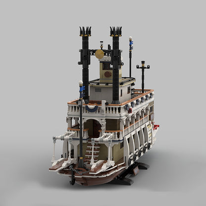 Goat Bricks Steamboat - widened Building Blocks Model