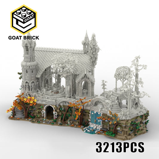 Goat Bricks 10316 Base for Rivendell with an Ancestral Hall Building Blocks Model