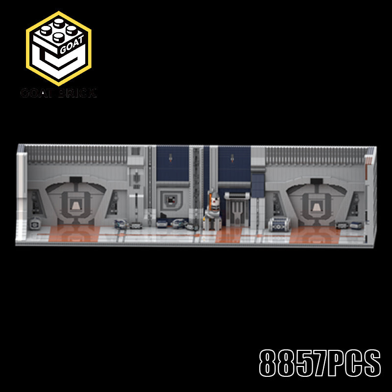 Goat Bricks Star Movie KUS Hangar Building Blocks Model