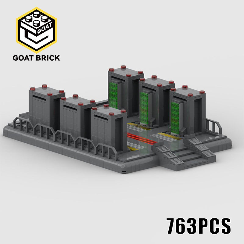 Goat Bricks Star Movie Empire Base - Server Room Building Blocks Model
