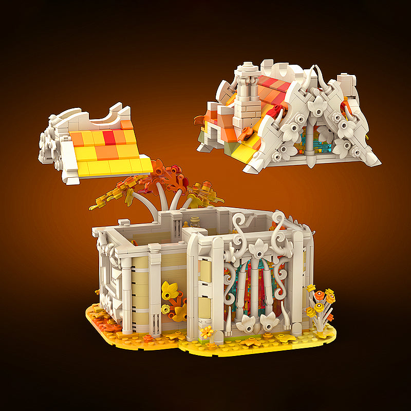Goat Bricks Autumn-Birch-House [Cloud 9 Series] Building Blocks Model