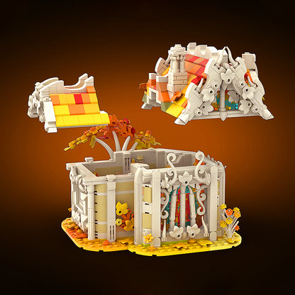 Goat Bricks Autumn-Birch-House [Cloud 9 Series] Building Blocks Model