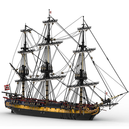 Goat Bricks HMS Euryalus alt. Color Building Blocks Model