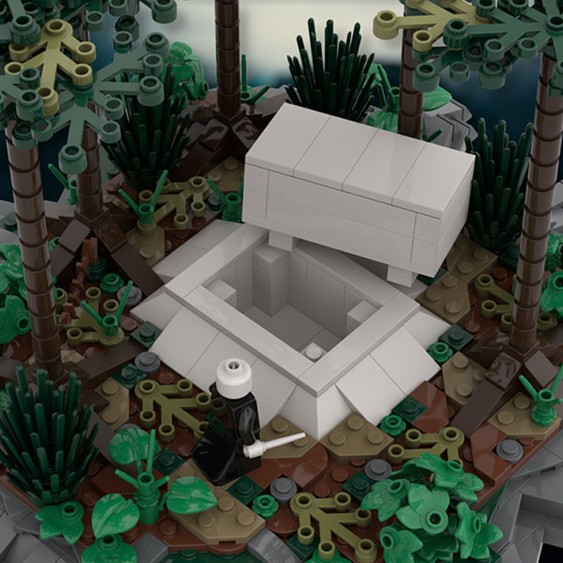Goat Bricks Magical Movie White Tomb Building Blocks Model