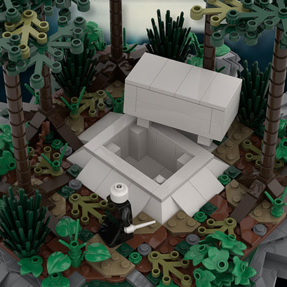 Goat Bricks Magical Movie White Tomb Building Blocks Model
