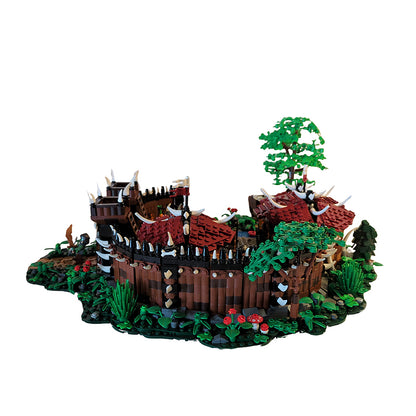 Goat Bricks Fantasy Orc Camp Building Blocks Model