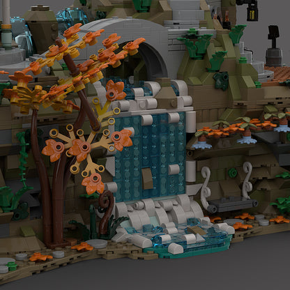 Goat Bricks 10316 Base for Rivendell with an Ancestral Hall Building Blocks Model