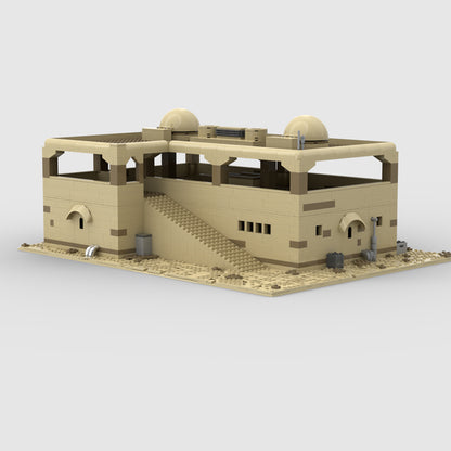 Goat Bricks Star Movie Tatooine Two Story House Building Blocks Model