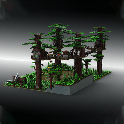 Goat Bricks Star Movie Pyloon Saloon Survivor Diorama Building Blocks Model