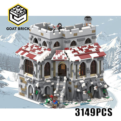 Goat Bricks The Vampire's Manor - Winter Version Building Blocks Model