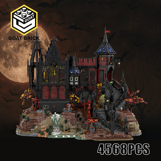 Goat Bricks ADVENTURES IN TRANSYLVANIA by Sleepless Night (BASE UPGRADE) OPEN CASTLE DESIGN Building Blocks Model