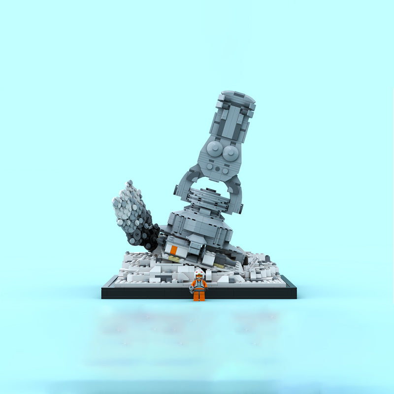 Goat Bricks Star Movie Snowspeeder Escape Building Blocks Model