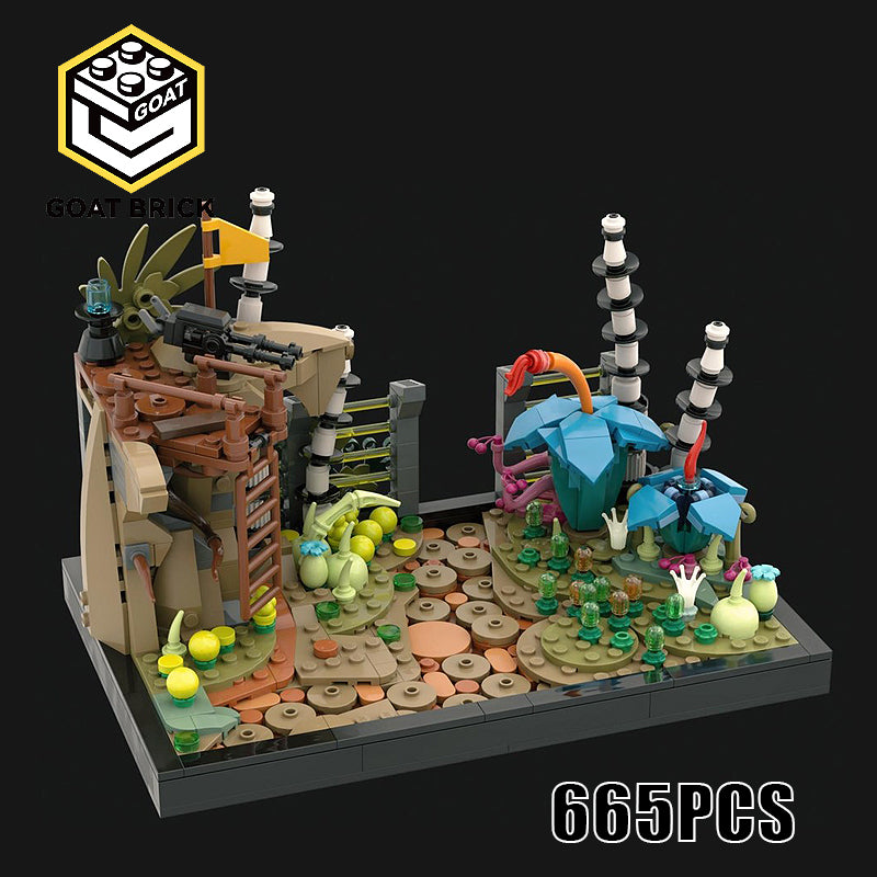 Goat Bricks Felucia Diorama - Order 66 Building Blocks Model