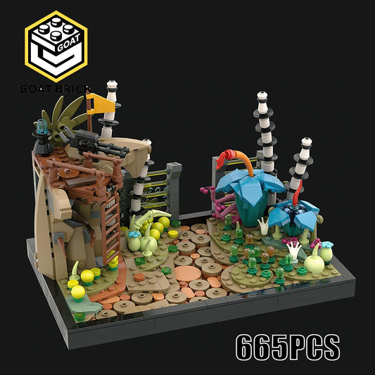 Goat Bricks Felucia Diorama - Order 66 Building Blocks Model