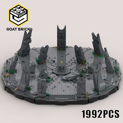 Goat Bricks Star Movie Seatos Temple Diorama Building Blocks Model