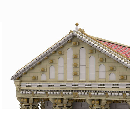 Goat Bricks Ancient Roman Temple Building Blocks Model