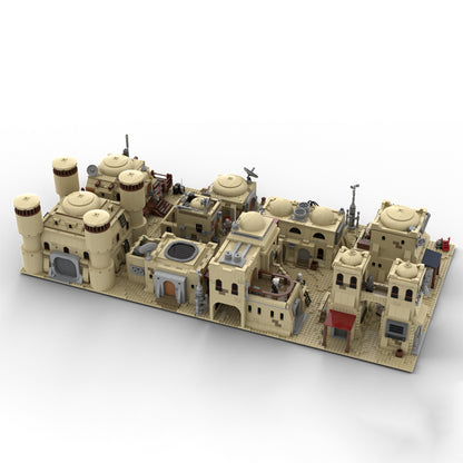 Goat Bricks Star Movie SW Tatooine Mos Eisley Bundle (Part 1 & 2) Building Blocks Model