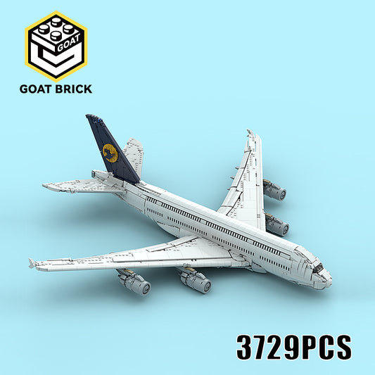 Goat Bricks Lufthansa Airbus A380 Building Blocks Model