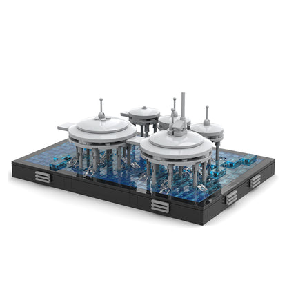 Goat Bricks Star Movie Micro Scale Tipoca City Diorama Building Blocks Model