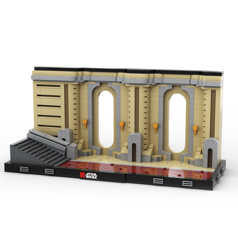 Goat Bricks Star Movie Coruscant Temple Diorama Building Blocks Model