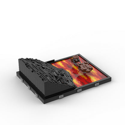 Goat Bricks The Duel on Mustafar Building Blocks Model