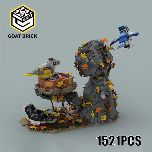 Goat Bricks Autumn Bird Bath Building Blocks Model